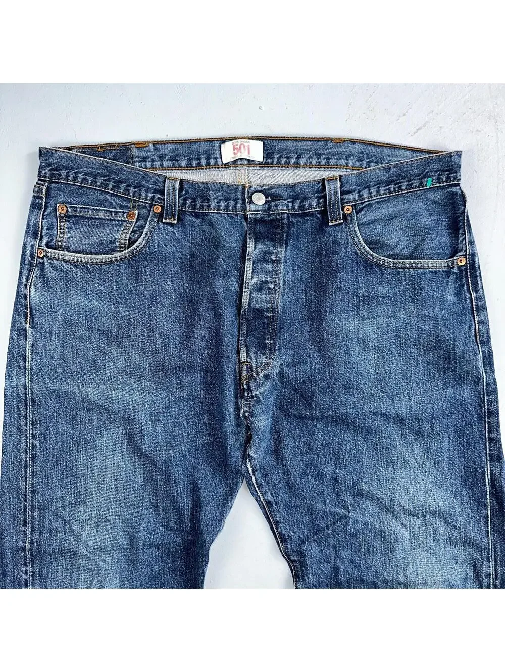 Levis 501 Vintage Y2K XX Straight Leg Jeans Blue Med Wash 40x32 Act 40x31